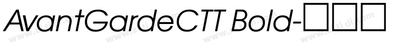 AvantGardeCTT Bold字体转换